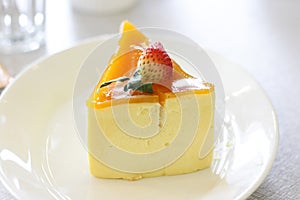 Slice of cheese cake