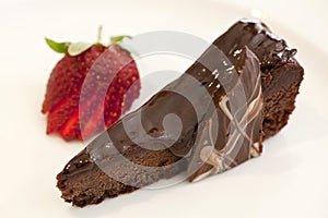Slice of Chocolate Fudge Cake