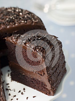 Slice Of Chocolate Fudge Cake