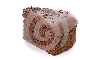 Slice of chocolate fudge cake
