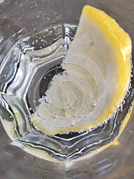 Slice of citrone inside a water