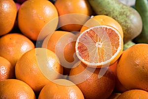 Fresh citrus orange fruits