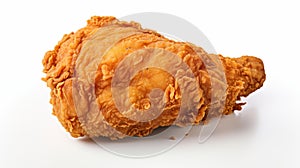Delicious Fried Chicken On White Background photo