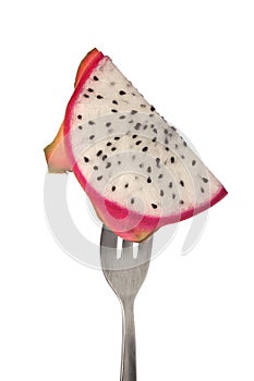 Slice of dragonfruit photo