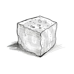 slice feta cheese ai generated