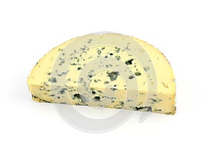 Slice of french musty cheese photo