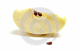 Slice fresh green apple