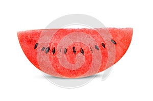 A slice fresh watermelon isolated on white background