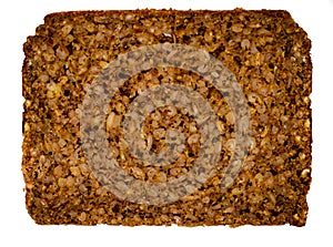 Slice of german black bread - Schwarzbrot