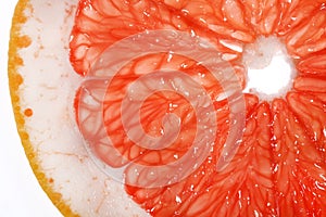 Slice of grapefruit