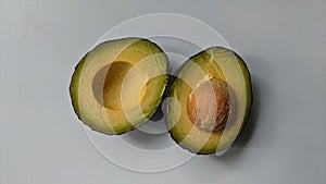 Avocado cut half