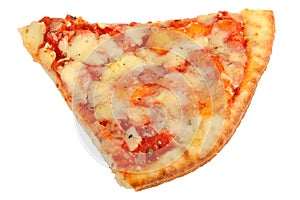 Slice of Italian Style Margherita Pizza