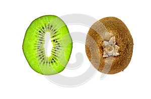 Slice Kiwi brown hairy peel