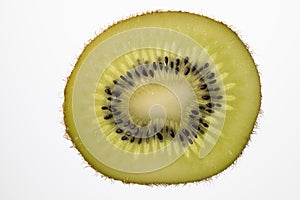 Slice of Kiwi fruit cut