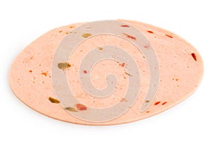 Slice of lyoner ham