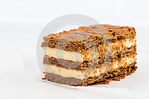 A slice of mille-feuille photo