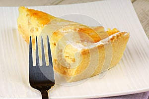 Slice of Neapolitan Pastiera tart