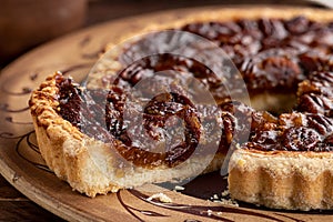 Slice of a Pecan Tart