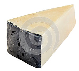 Slice of Pecorino Romano cheese