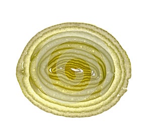 Slice of peeled onion