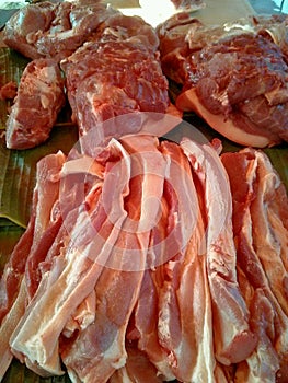 Slice pork