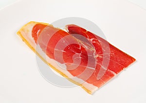 Slice of prosciutto crudo