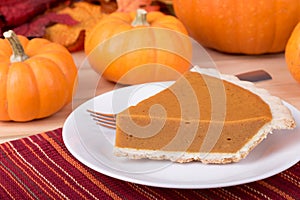 Rebanada de calabaza tarta 