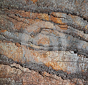 Slice of stone rocks geological background photo