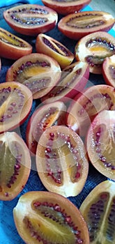 Slice Tamarilo fruit from Kintamani Bali Indonesia