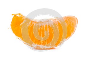 Slice of tangerine or mandarin fruit