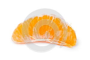 Slice of tangerine or mandarin fruit