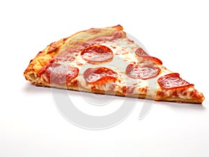 Slice of tasty classic original Pepperoni Pizza photo