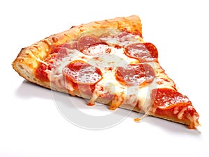 Slice of tasty classic original Pepperoni Pizza photo