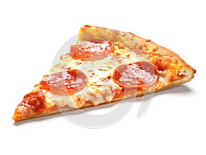 Slice of tasty classic original Pepperoni Pizza photo