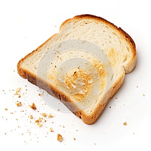 Slice of toasted white bread