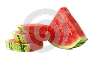 Slice of water-melon on a white background