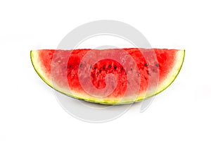 Slice of watermelon on white
