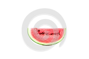 Slice of watermelon on white background isolate