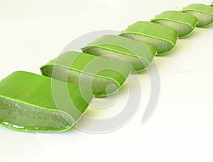 Sliced aloe row