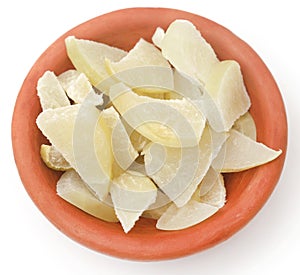 Sliced amla fruits