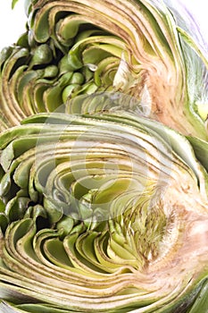 Sliced Artichoke Isolated