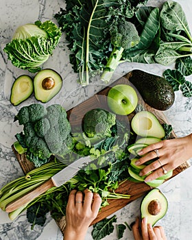 Sliced avocado on plain background