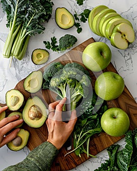 Sliced avocado on plain background