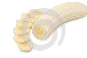 Sliced bananas