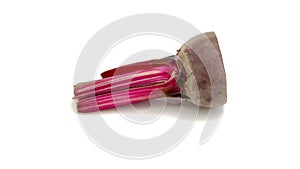 Sliced beetroot isolated