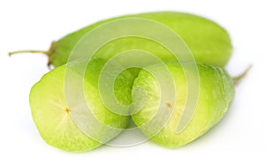 Sliced Bilimbi fruits