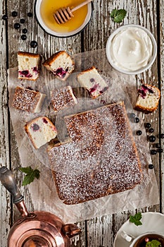 Sliced Blackcurrant Cake