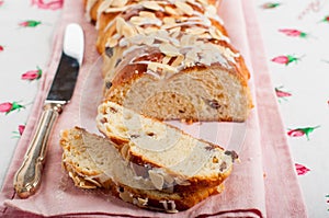 Sliced Braided Sweet Bread