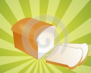 Sliced bread illustration