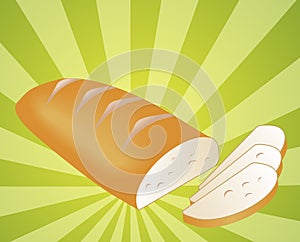 Sliced bread illustration